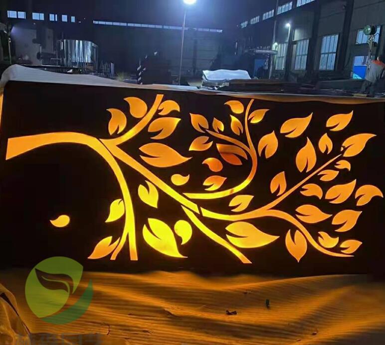 乃东耐候钢板灯箱